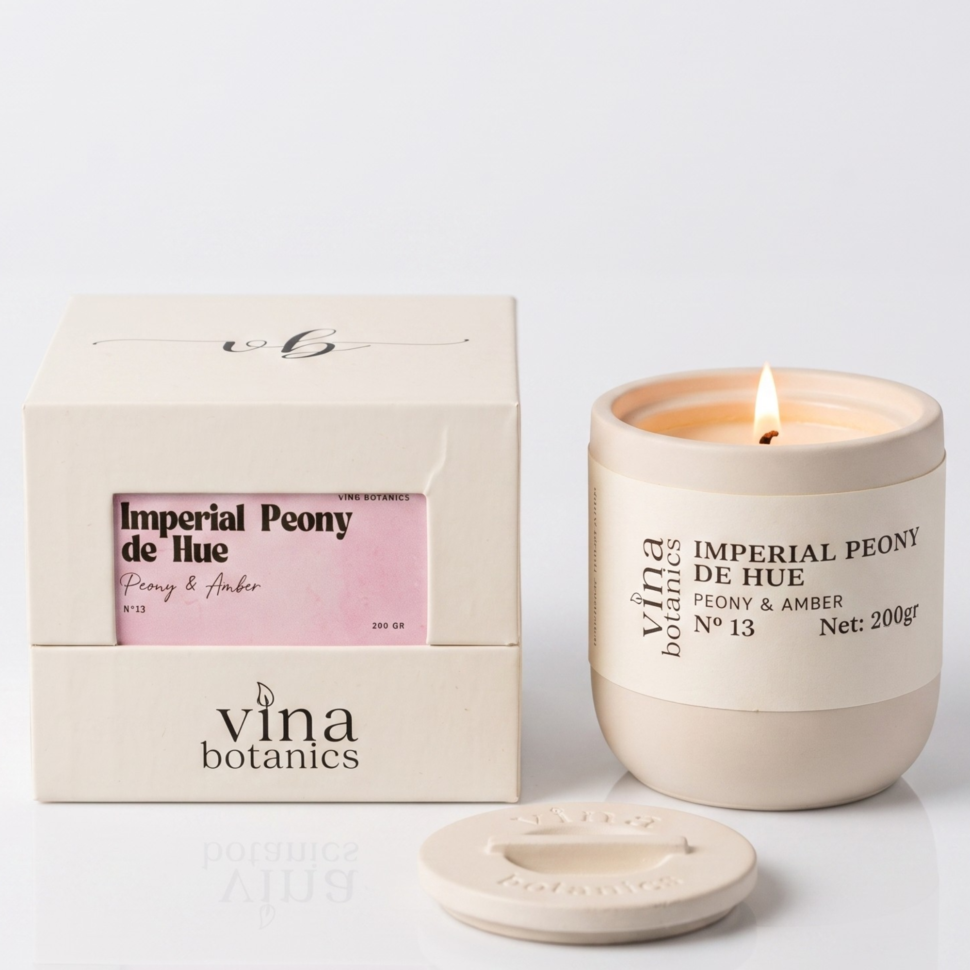 No.13 Imperial Peony De Hue Scented Candle - 200g | Gift Box