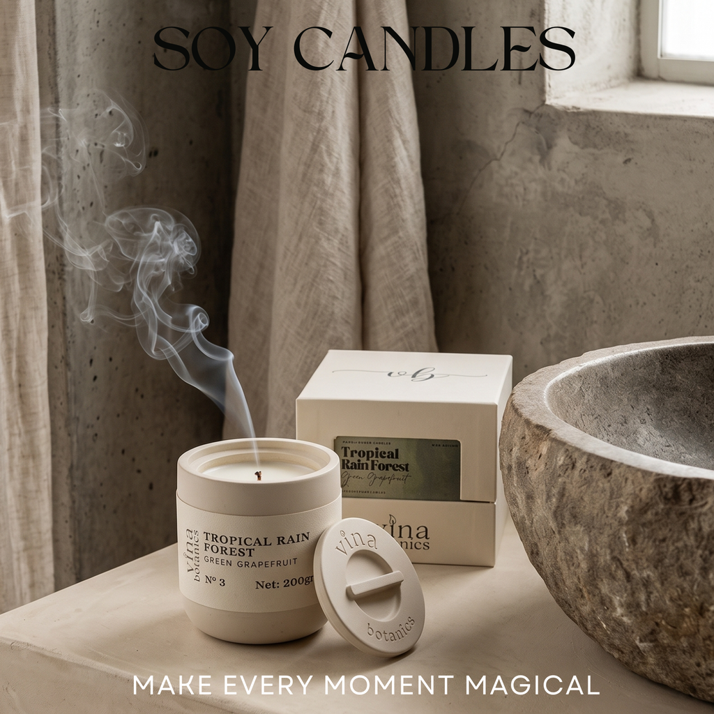 No.3 Tropical Rain Forest Scented Candle - Green Grapefruit - 200g | Gift Box