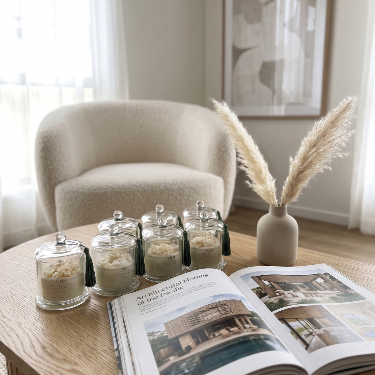 3D No. 7 Ancient Santal – Floral Artisan Scented Candle