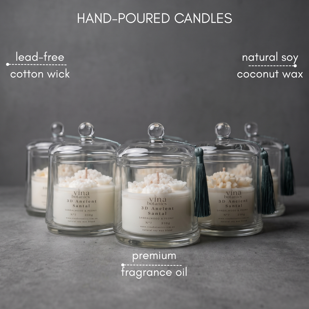 3D No. 7 Ancient Santal – Floral Artisan Scented Candle