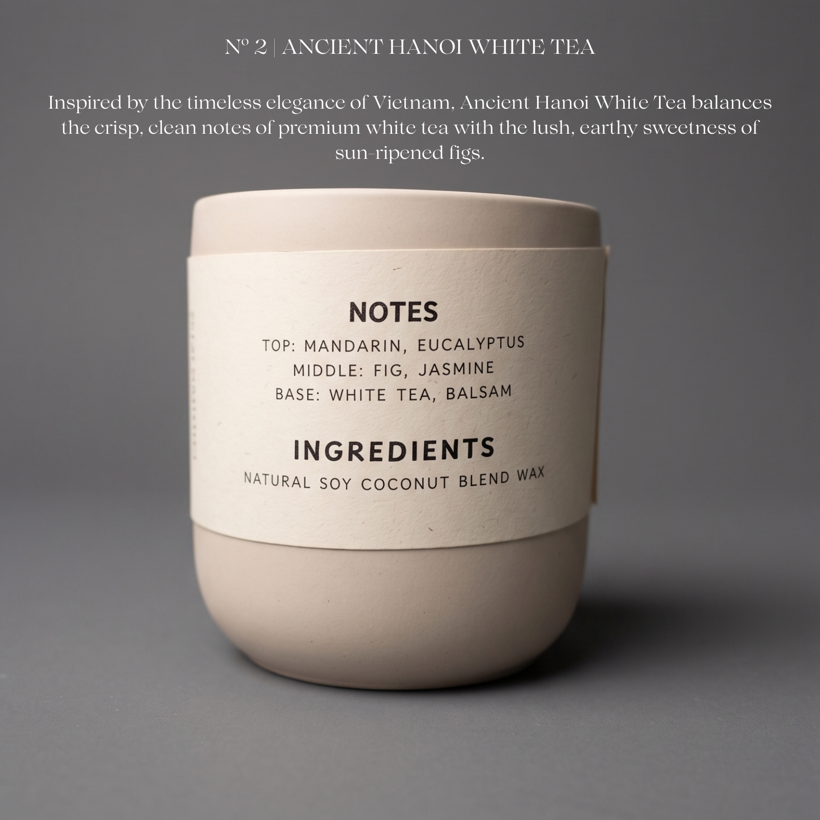 No. 2 Ancient Hanoi White Tea Scented Candle