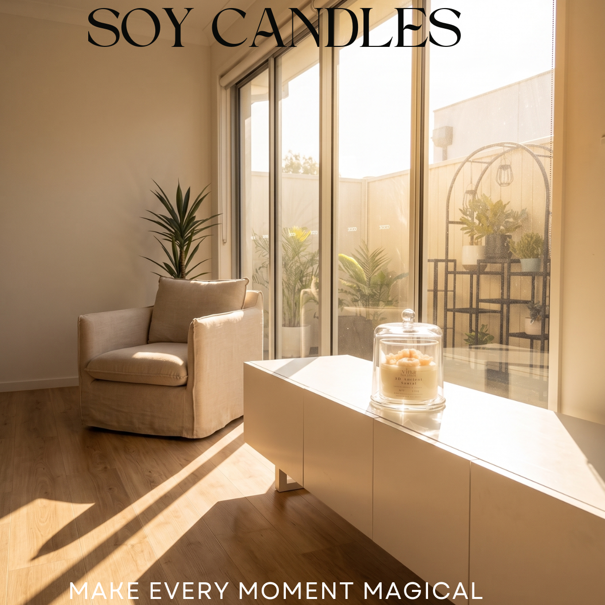 3D No. 7 Ancient Santal – Floral Artisan Scented Candle