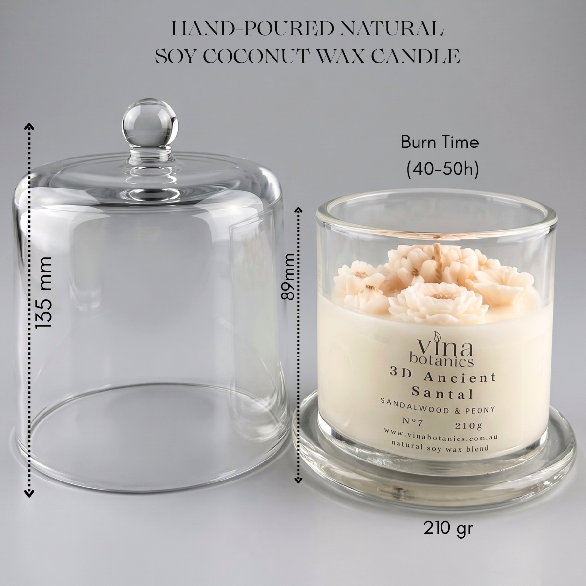 3D No. 7 Ancient Santal – Floral Artisan Scented Candle