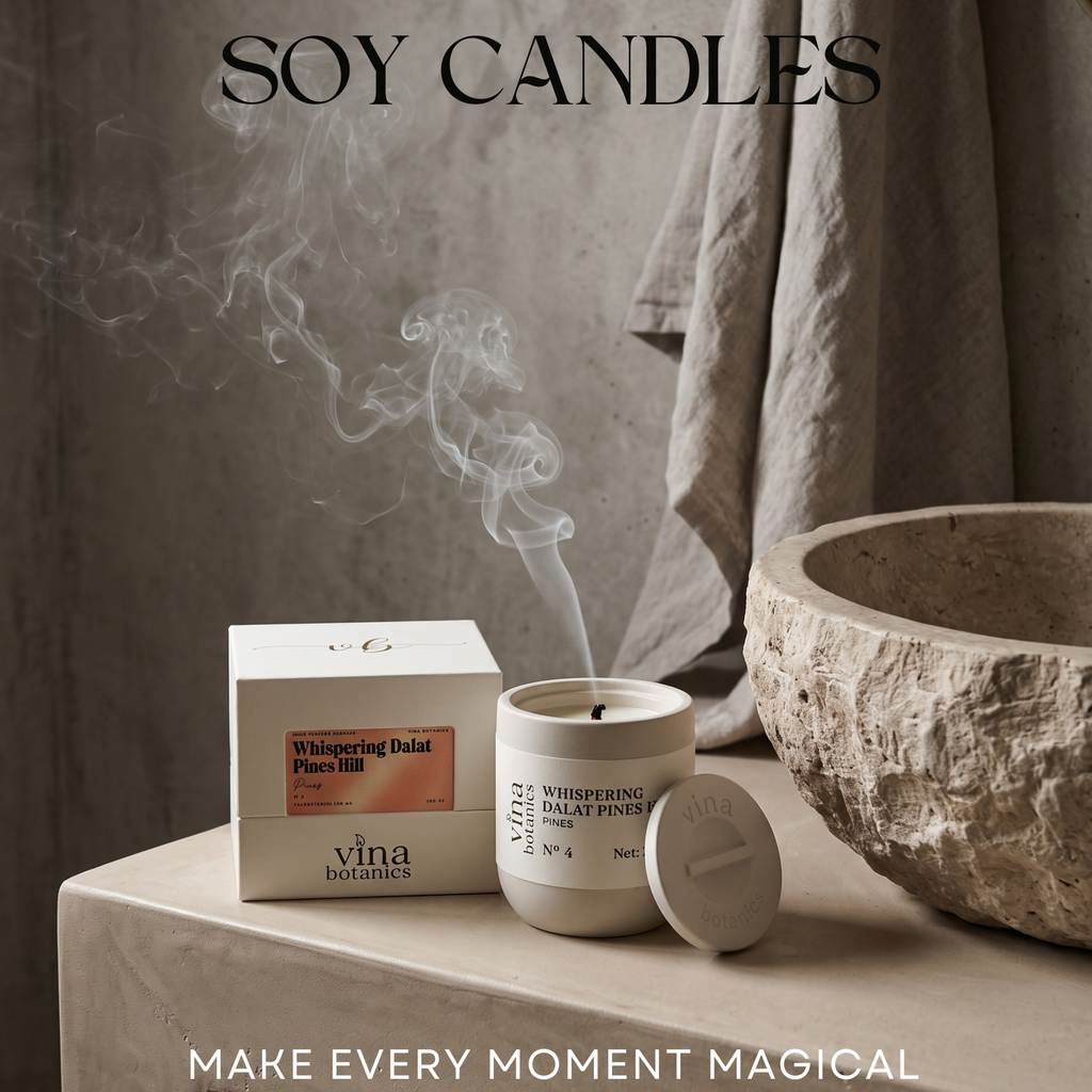 No.4 Whispering Dalat Pines Hill Scented Candle - 200g | Gift Box