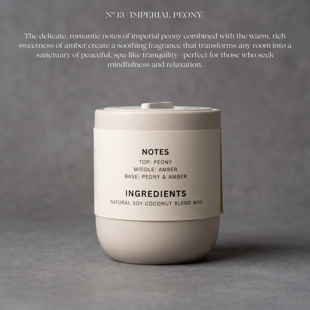 No.13 Imperial Peony De Hue Scented Candle - 200g | Gift Box