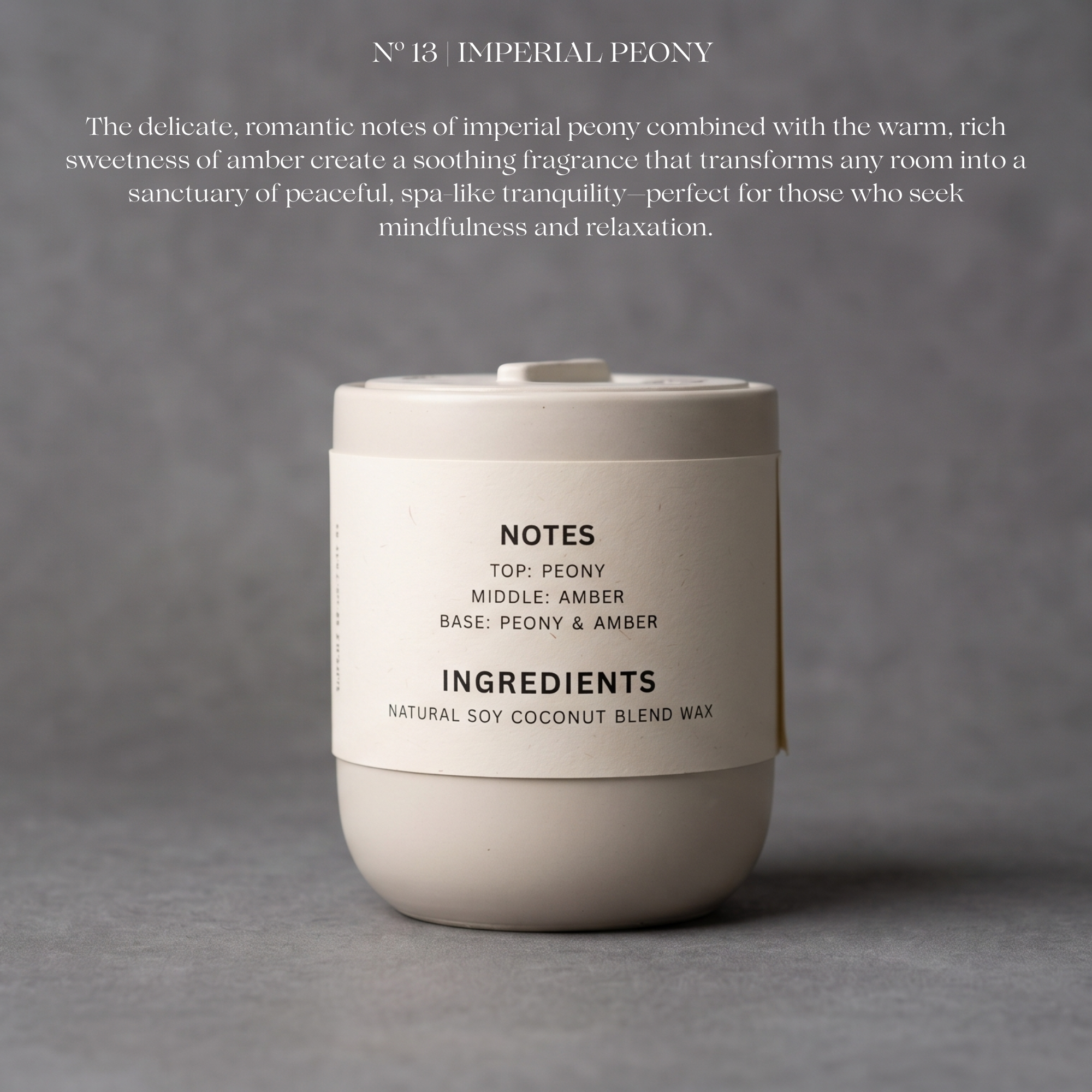 No.13 Imperial Peony De Hue Scented Candle - 200g | Gift Box